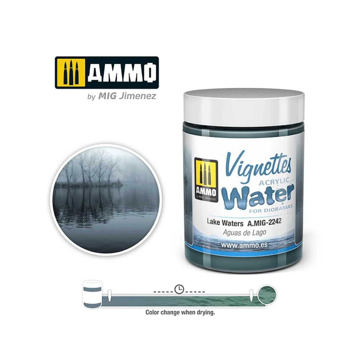 Lake Waters - AMMO by MIG Jimenez A.MIG-2242 Lake Waters - AMMO by MIG Jimenez A.MIG-2242