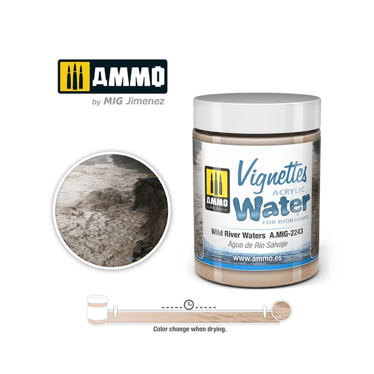 Wild River Waters - AMMO by MIG Jimenez A.MIG-2243 Wild River Waters - AMMO by MIG Jimenez A.MIG-2243