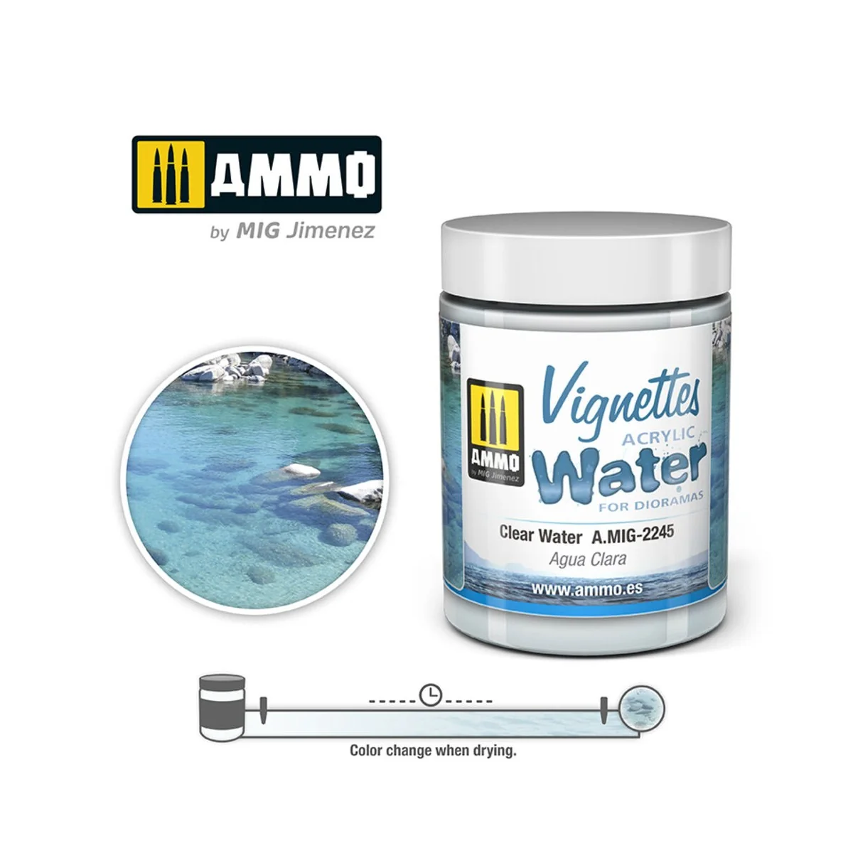 Clear Water - AMMO by MIG Jimenez A.MIG-2245 Clear Water - AMMO by MIG Jimenez A.MIG-2245