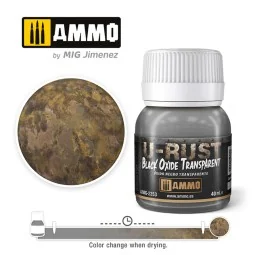 U-RUST Black Oxide Transparent (40mL) - AMMO by MIG Jimenez A.MIG-2253