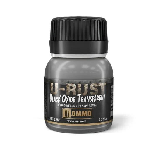 U-RUST Black Oxide Transparent (40mL) - AMMO by MIG Jimenez A.MIG-2253 U-RUST Black Oxide Transparent (40mL) - AMMO by MIG Jimenez A.MIG-2253