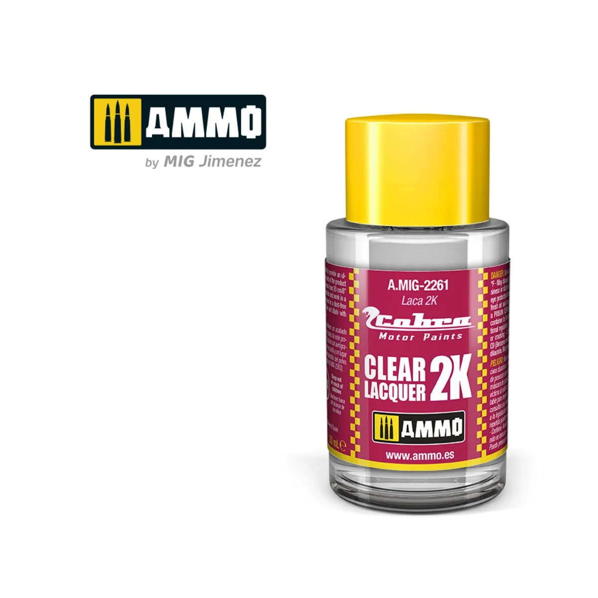 COBRA MOTOR Clear Lacquer 2K - AMMO by MIG Jimenez A.MIG-2261 COBRA MOTOR Clear Lacquer 2K - AMMO by MIG Jimenez A.MIG-2261