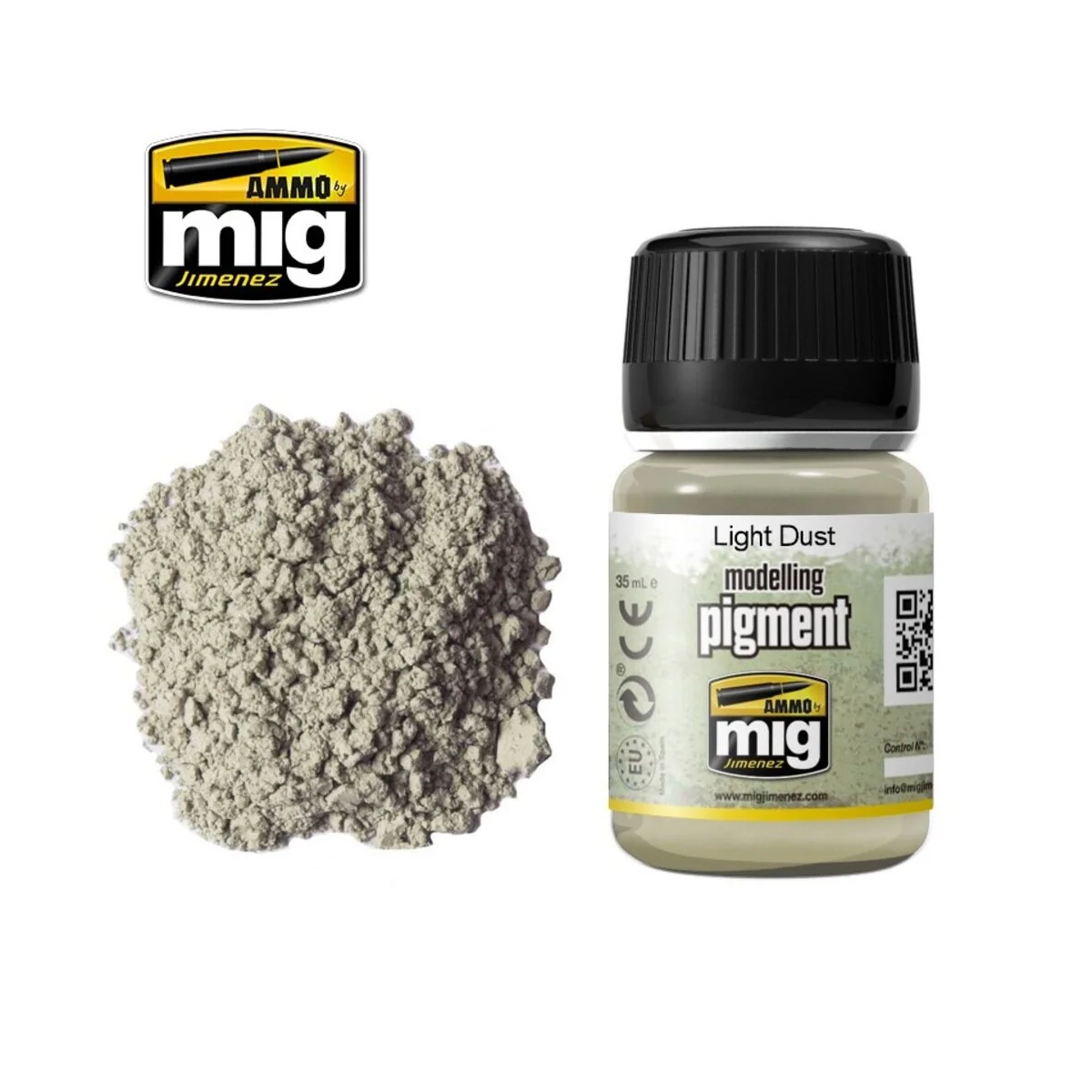 PIGMENT Light Dust - AMMO by MIG Jimenez A.MIG-3002 PIGMENT Light Dust - AMMO by MIG Jimenez A.MIG-3002