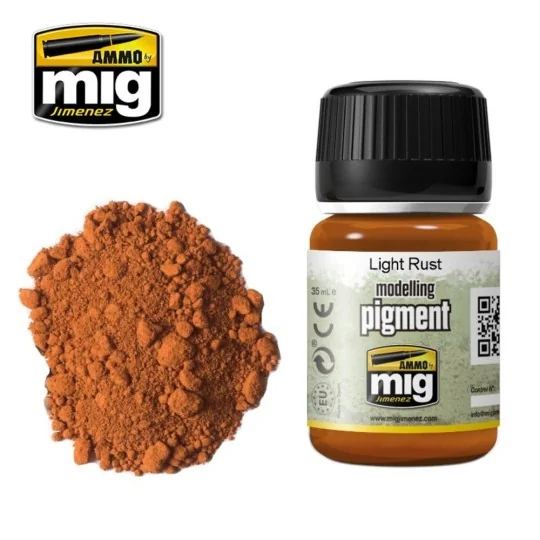 PIGMENT Light Rust - AMMO by MIG Jimenez A.MIG-3006 PIGMENT Light Rust - AMMO by MIG Jimenez A.MIG-3006