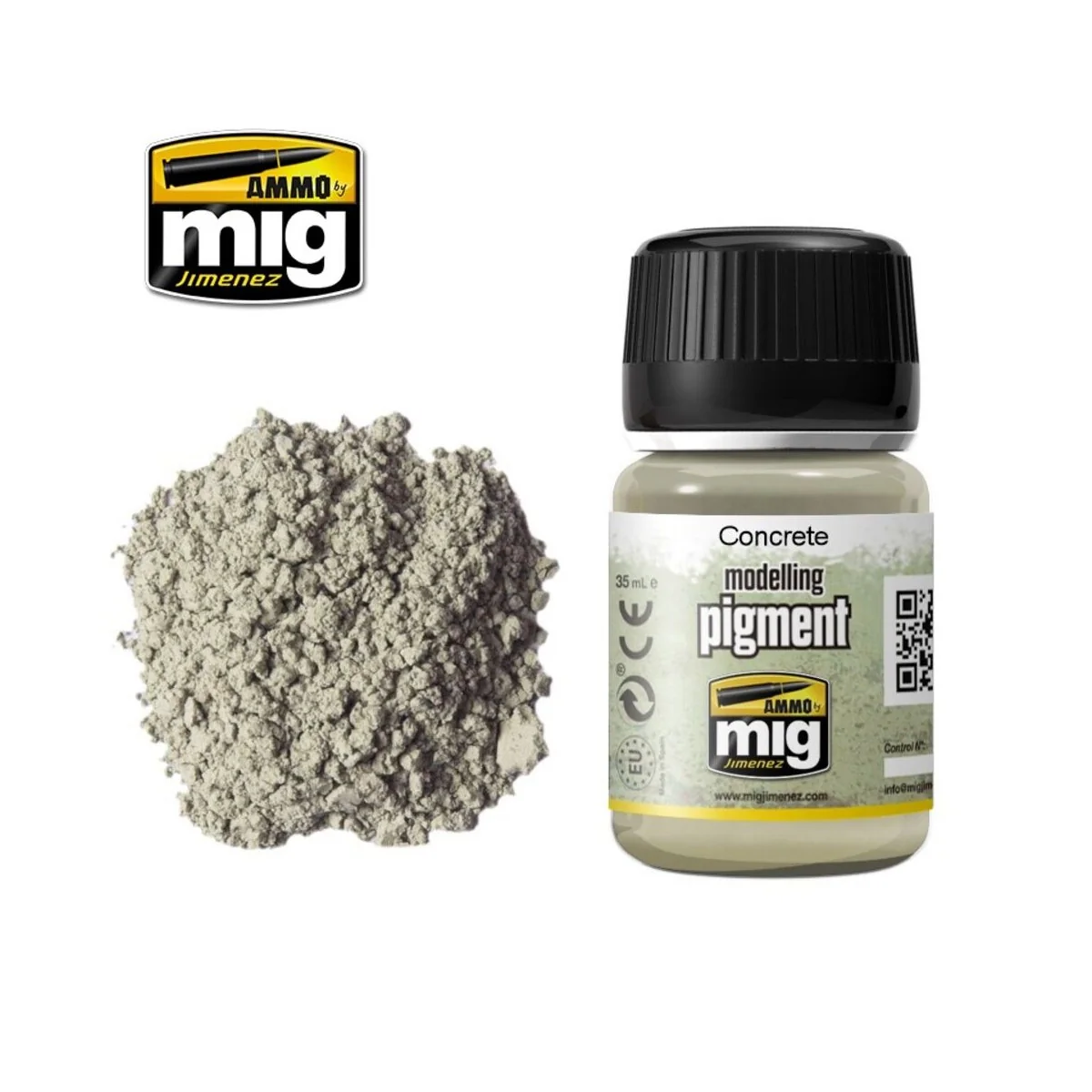 PIGMENT Concrete - AMMO by MIG Jimenez A.MIG-3010 PIGMENT Concrete - AMMO by MIG Jimenez A.MIG-3010