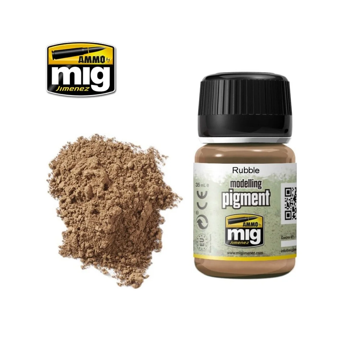 PIGMENT Rubble - AMMO by MIG Jimenez A.MIG-3013 PIGMENT Rubble - AMMO by MIG Jimenez A.MIG-3013