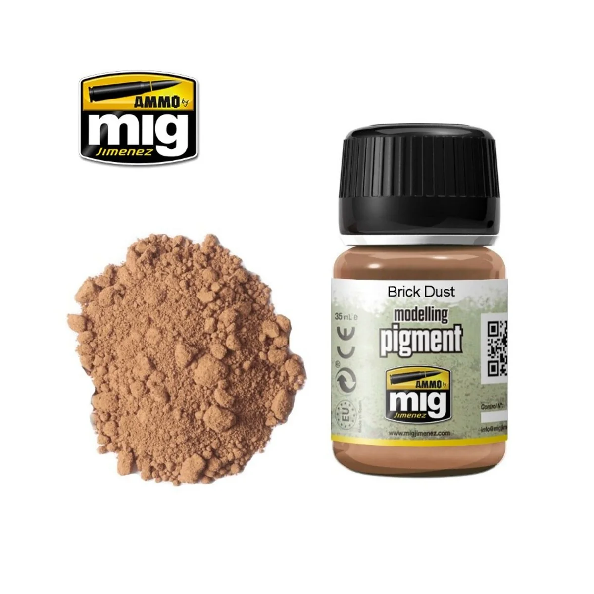 PIGMENT Brick Dust - AMMO by MIG Jimenez A.MIG-3015 PIGMENT Brick Dust - AMMO by MIG Jimenez A.MIG-3015