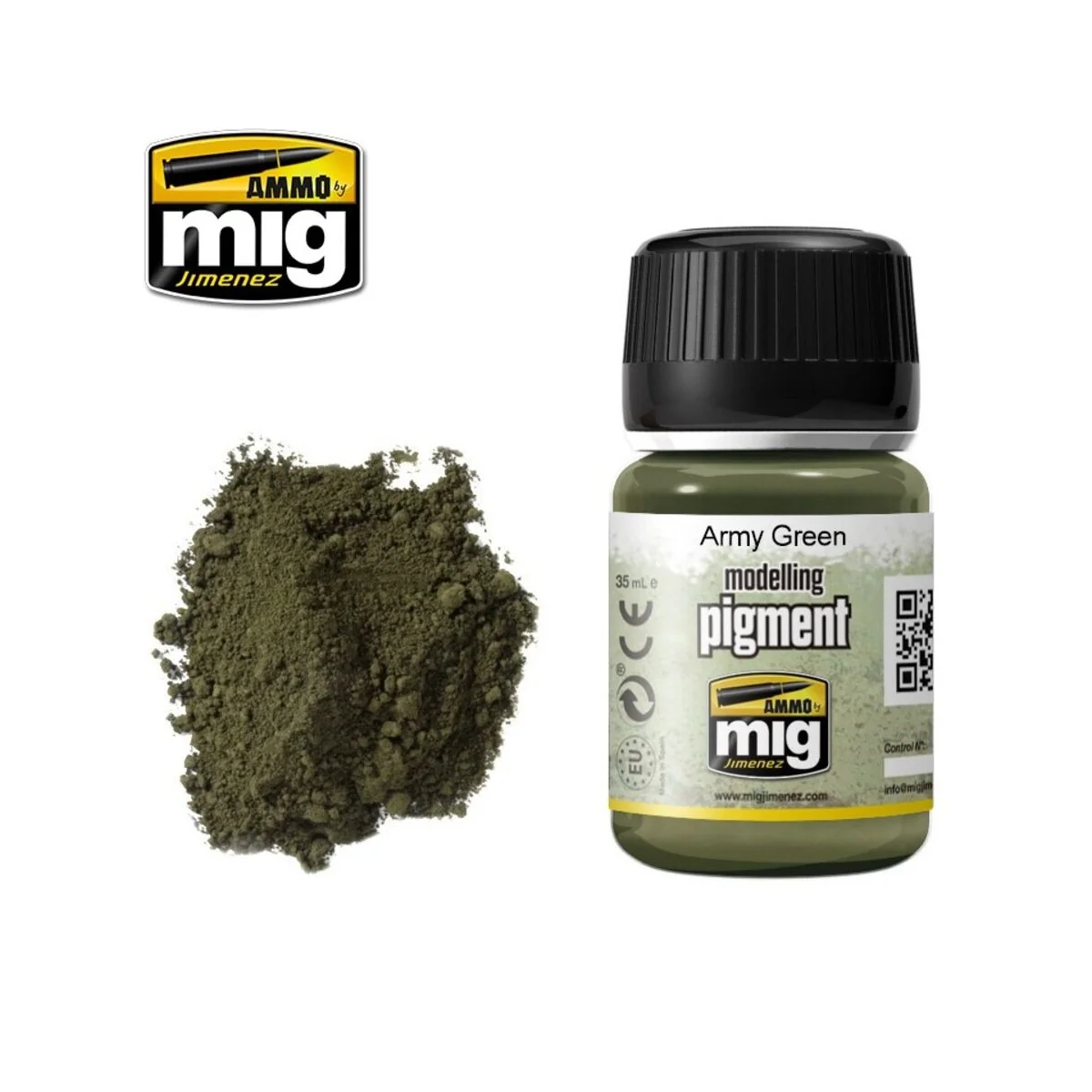 PIGMENT Army Green - AMMO by MIG Jimenez A.MIG-3019