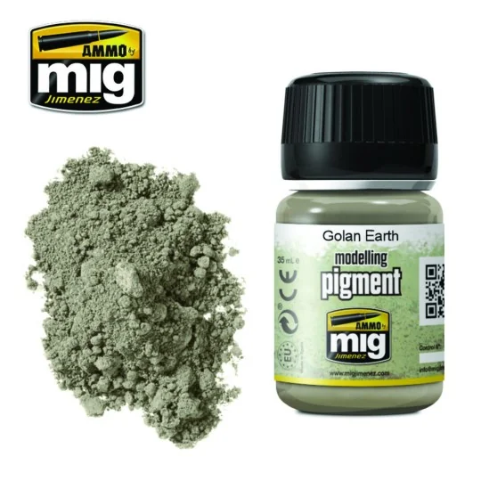PIGMENT Golan Earth - AMMO by MIG Jimenez A.MIG-3026 PIGMENT Golan Earth - AMMO by MIG Jimenez A.MIG-3026