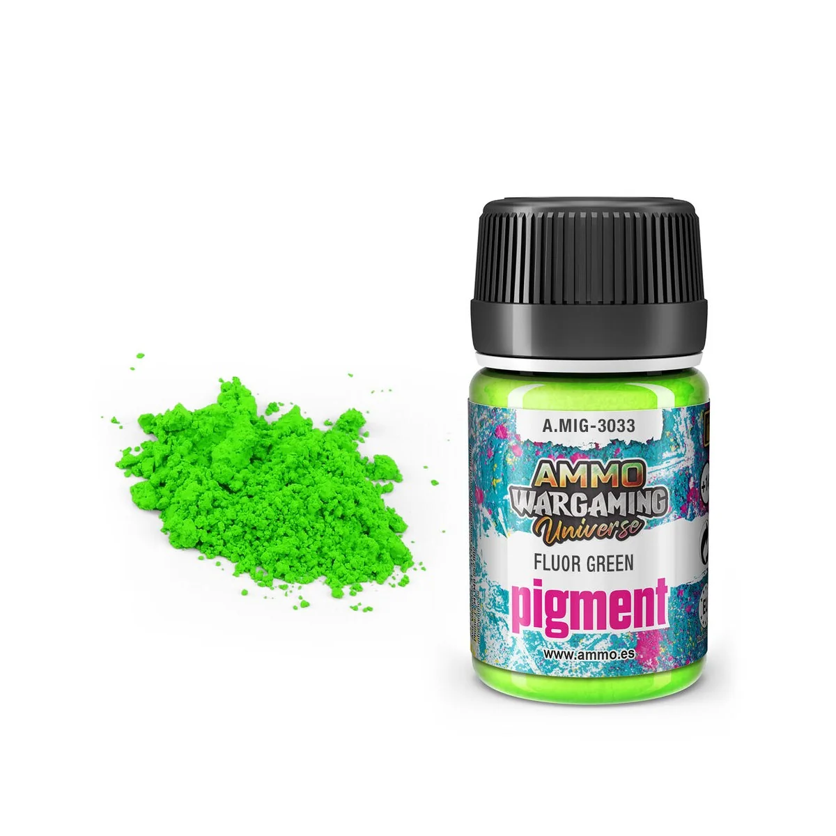 Pigment Fluor Green - AMMO by MIG Jimenez A.MIG-3033