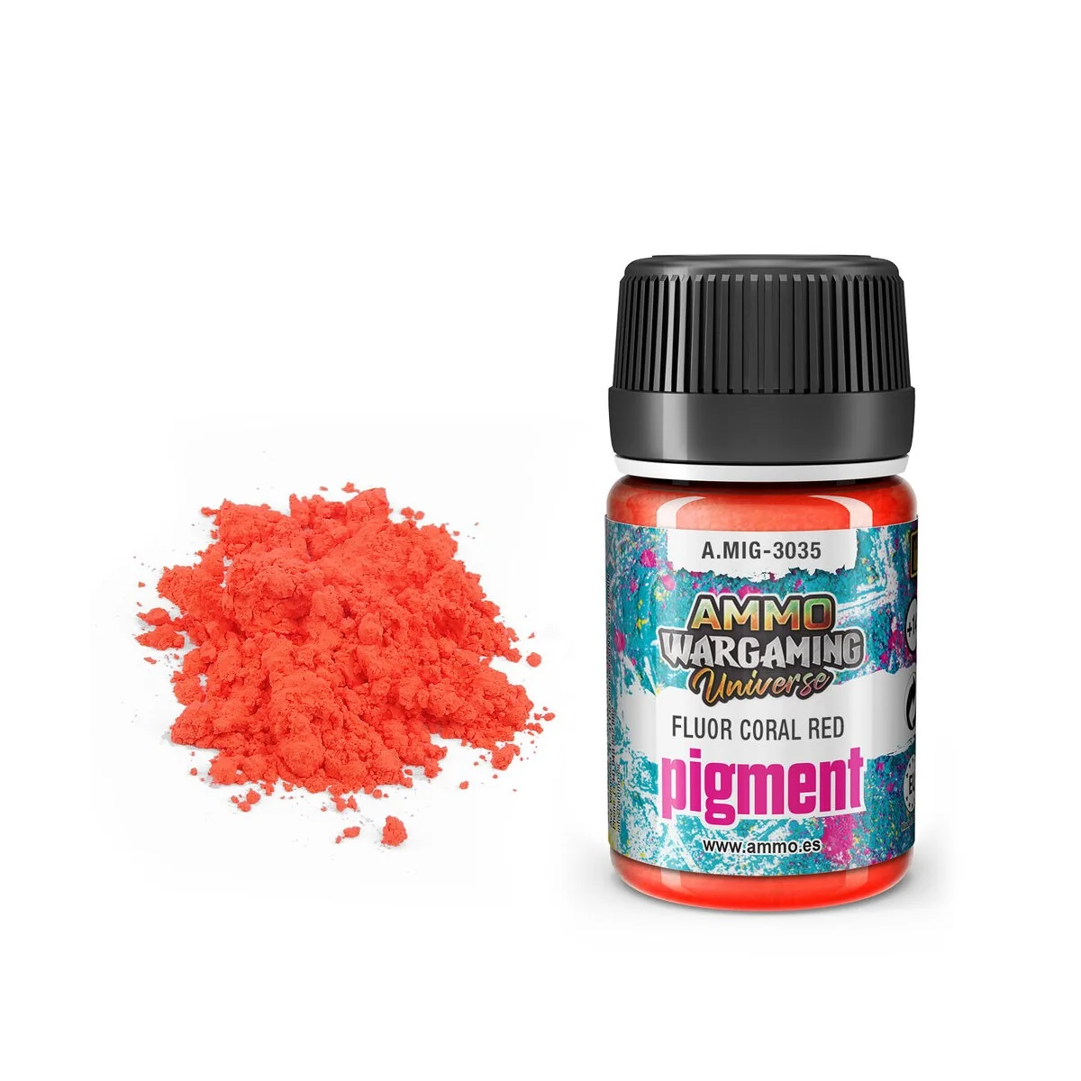 Pigment Fluor Coral Red - AMMO by MIG Jimenez A.MIG-3035