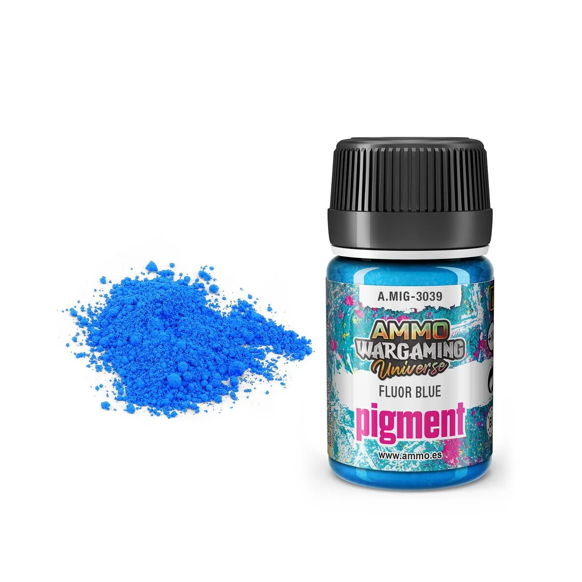 Pigment Fluor Blue - AMMO by MIG Jimenez A.MIG-3039 Pigment Fluor Blue - AMMO by MIG Jimenez A.MIG-3039