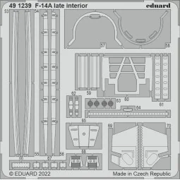 F-14A late interior for TAMIYA, 1/48 - Eduard Accessories 491239