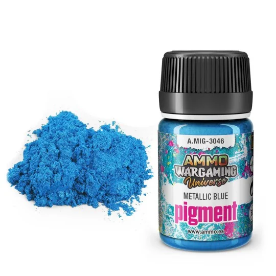 Pigment Metallic Blue - AMMO by MIG Jimenez A.MIG-3046 Pigment Metallic Blue - AMMO by MIG Jimenez A.MIG-3046