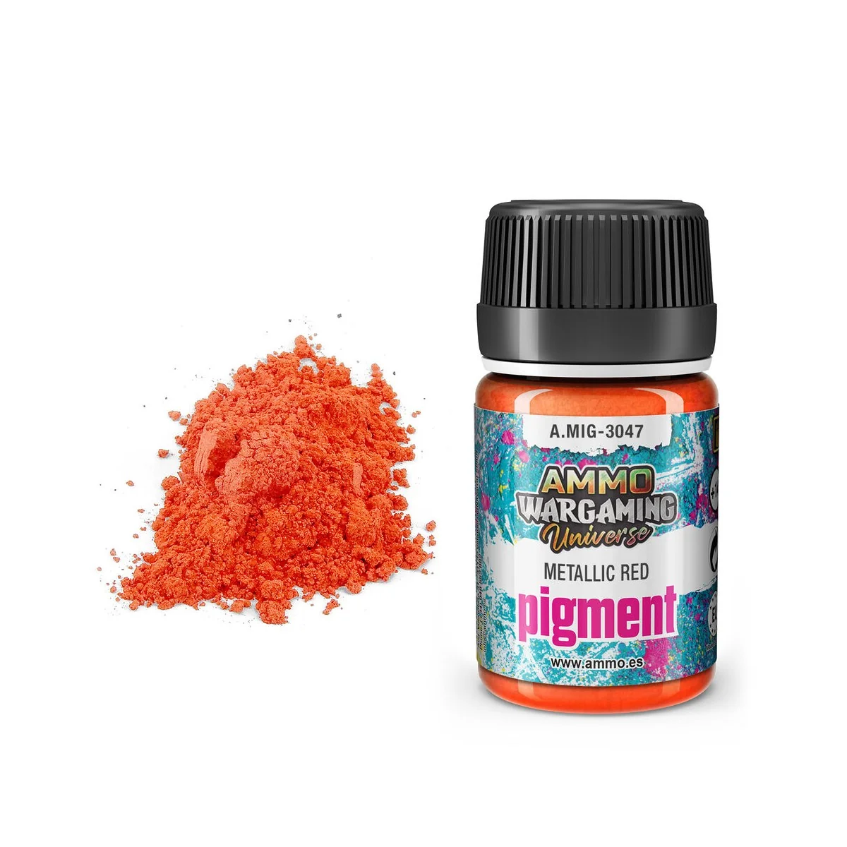 Pigment Metallic Red - AMMO by MIG Jimenez A.MIG-3047 Pigment Metallic Red - AMMO by MIG Jimenez A.MIG-3047
