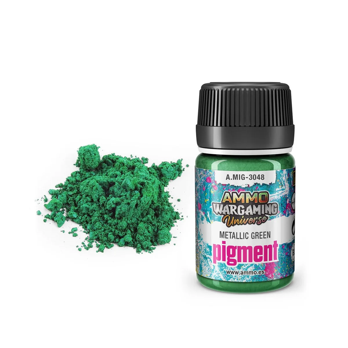 Pigment Metallic Green - AMMO by MIG Jimenez A.MIG-3048