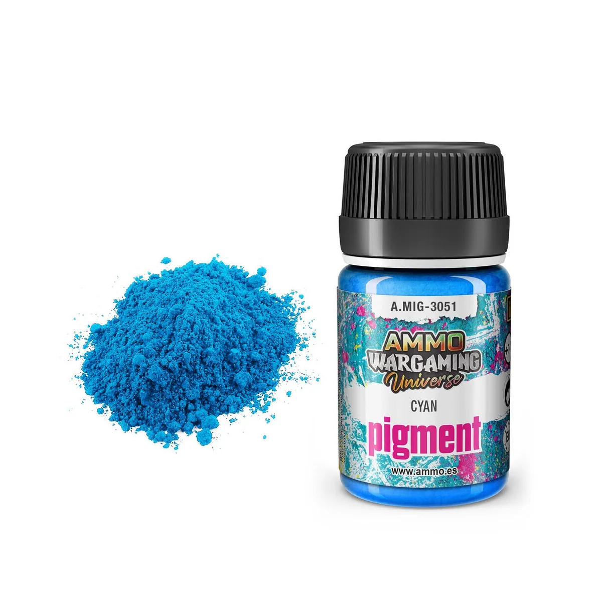 Pigment Cyan - AMMO by MIG Jimenez A.MIG-3051 Pigment Cyan - AMMO by MIG Jimenez A.MIG-3051