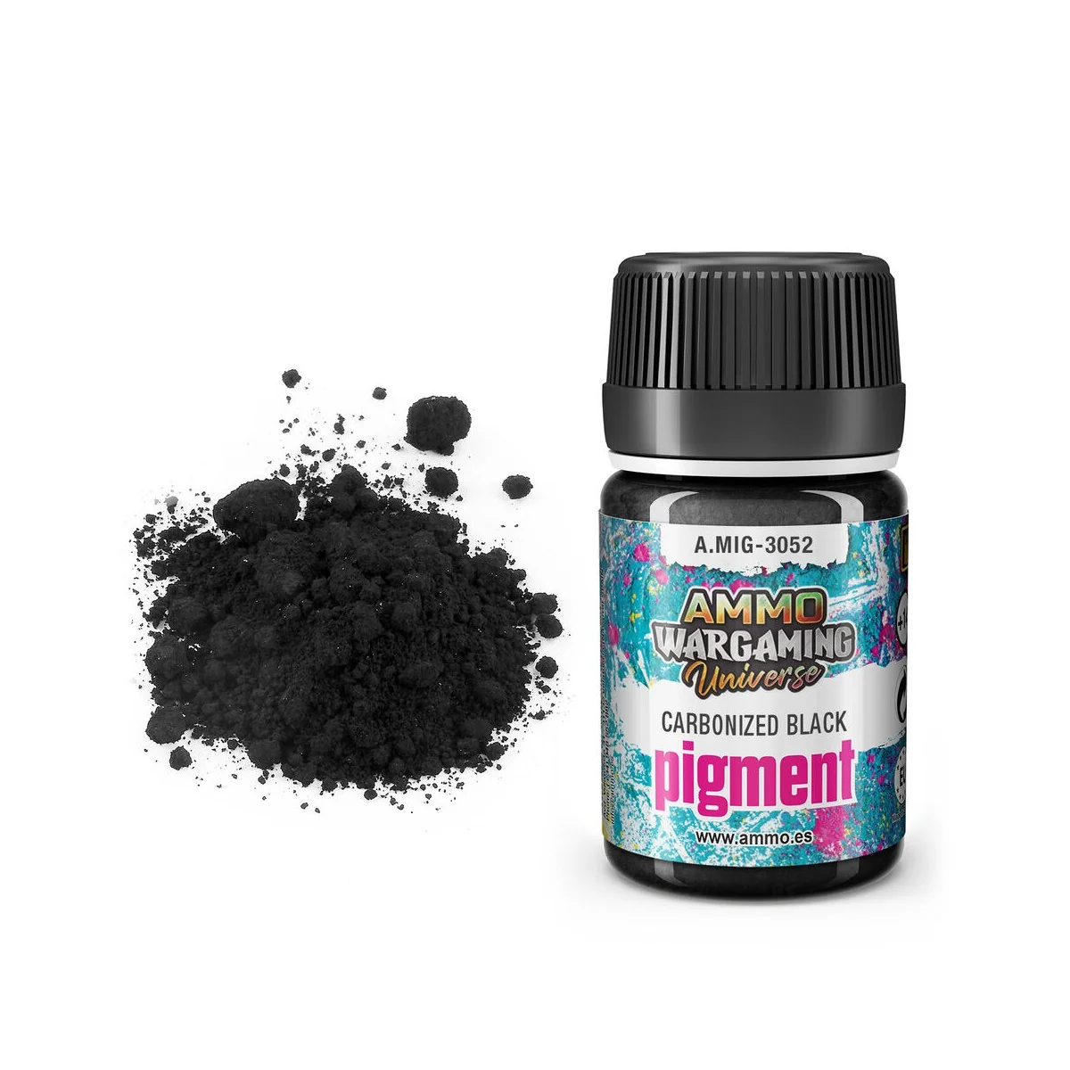 Pigment Carbonized Black - AMMO by MIG Jimenez A.MIG-3052 Pigment Carbonized Black - AMMO by MIG Jimenez A.MIG-3052