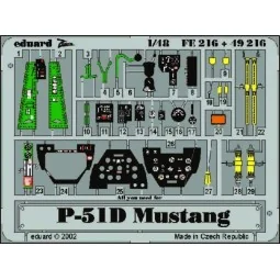 P-51D Mustang für Tamiya Bausatz, 1/48 - Eduard Accessories 49216