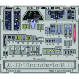 A-10 Thunderbolt II interior für Hobby Boss Bausatz, 1/48 - Eduard ...