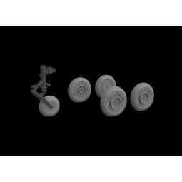 MiG-17 wheels for Airfix, 1/72 - Eduard Accessories 672228