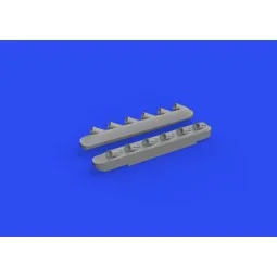 P-51B/C exhausts stacks w/fairing PRINT for ARMA HOBBY, 1/72 - Edua...