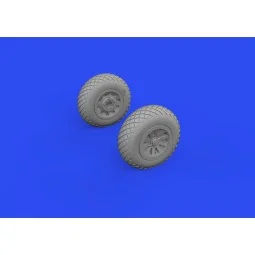 P-51B/C wheels diamond tread for ARMA HOBBY, 1/72 - Eduard Accessor...