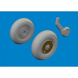 Spitfire Mk.V wheels TAMIYA, 1/72 - Eduard Accessories 672407