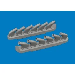 P-51D exhaust stacks PRINT for Arma Hobby, 1/72 - Eduard Accessorie...