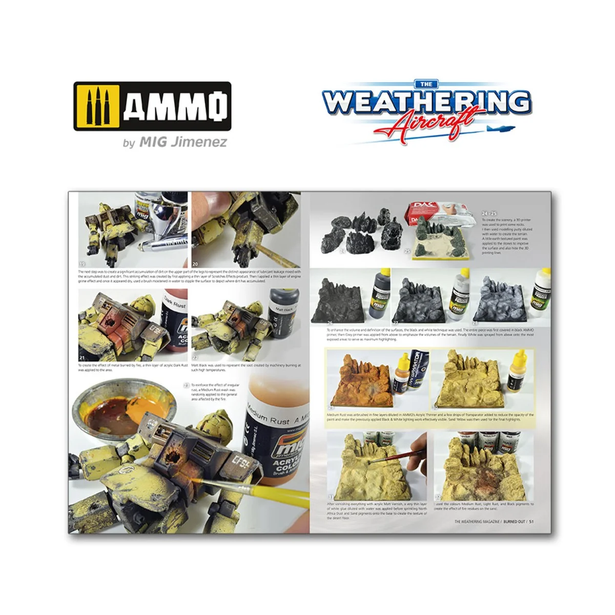 THE WEATHERING MAGAZINE 33 - Burn Out (English) - AMMO by MIG Jimen...