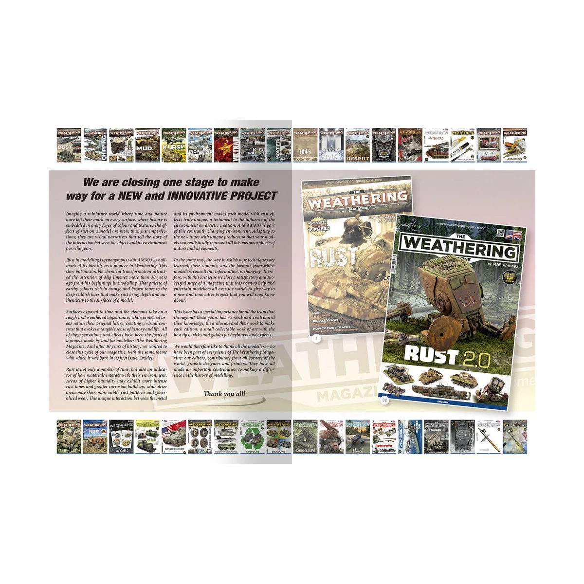 THE WEATHERING MAGAZINE 38 - Rust 2.0 (English) - AMMO by MIG Jimen...