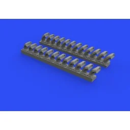 P-400 exhaust stacks f. Eduard, 1/48 - Eduard Accessories 648508