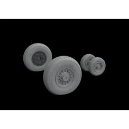 F-14D wheels for AMK, 1/48 - Eduard Accessories 648530