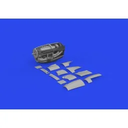 P-38J left engine PRINT 1/48 TAMIYA, 1/48 - Eduard Accessories 648936