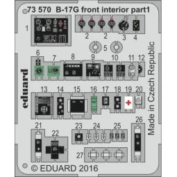 B-17G front interior for Airfix, 1/72 - Eduard Accessories 73570