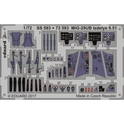 MiG-29UB Izdelye 9.51 for Trumpeter, 1/72 - Eduard Accessories 73593