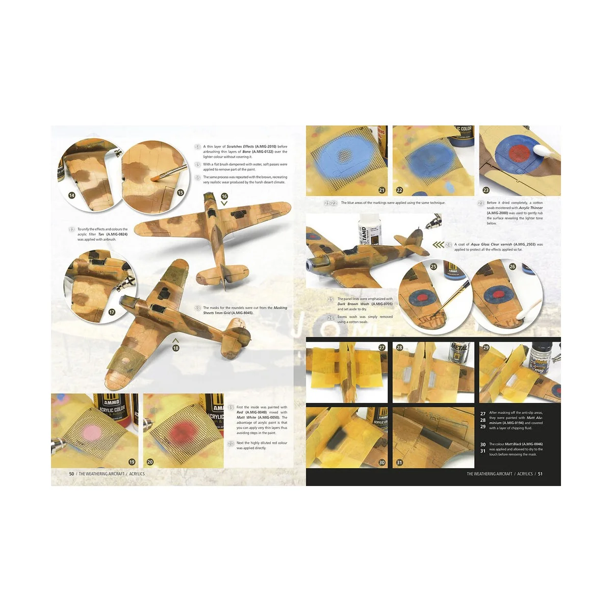 THE WEATHERING AIRCRAFT 25 - Acrylics (English) - AMMO by MIG Jimen...