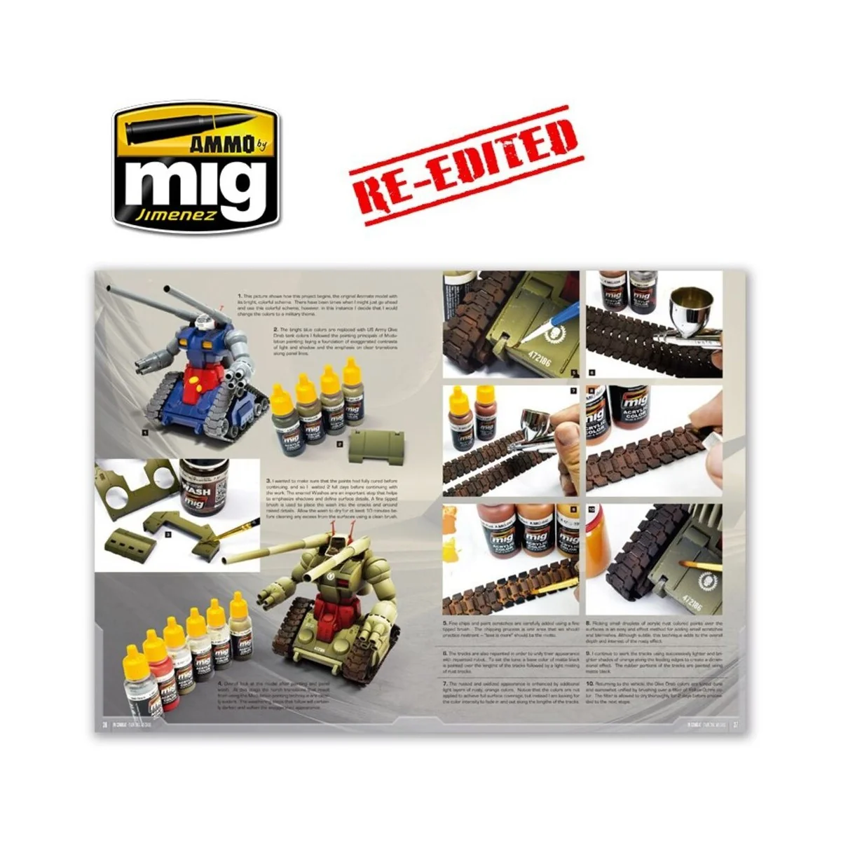 IN COMBAT - Painting Mechas (English) - AMMO by MIG Jimenez A.MIG-6013