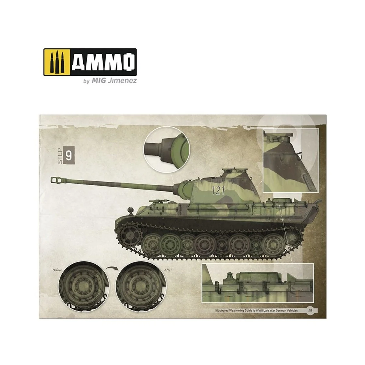 Illustrated Weathering Guide to WWII Late German Vehicles (English,...