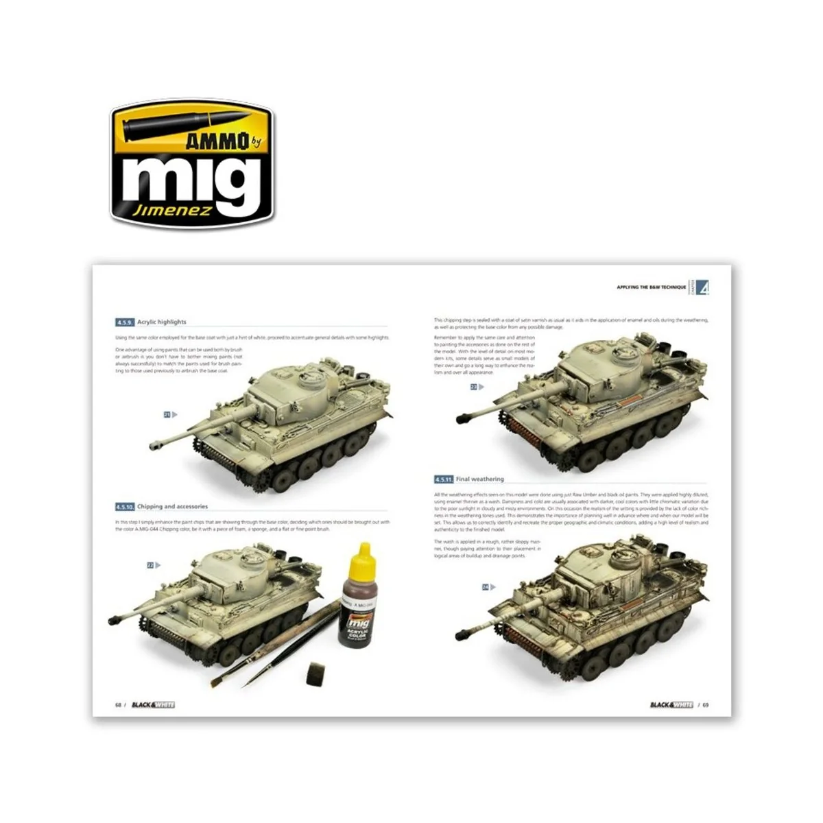 Black & White Technique (English) - AMMO by MIG Jimenez A.MIG-6016