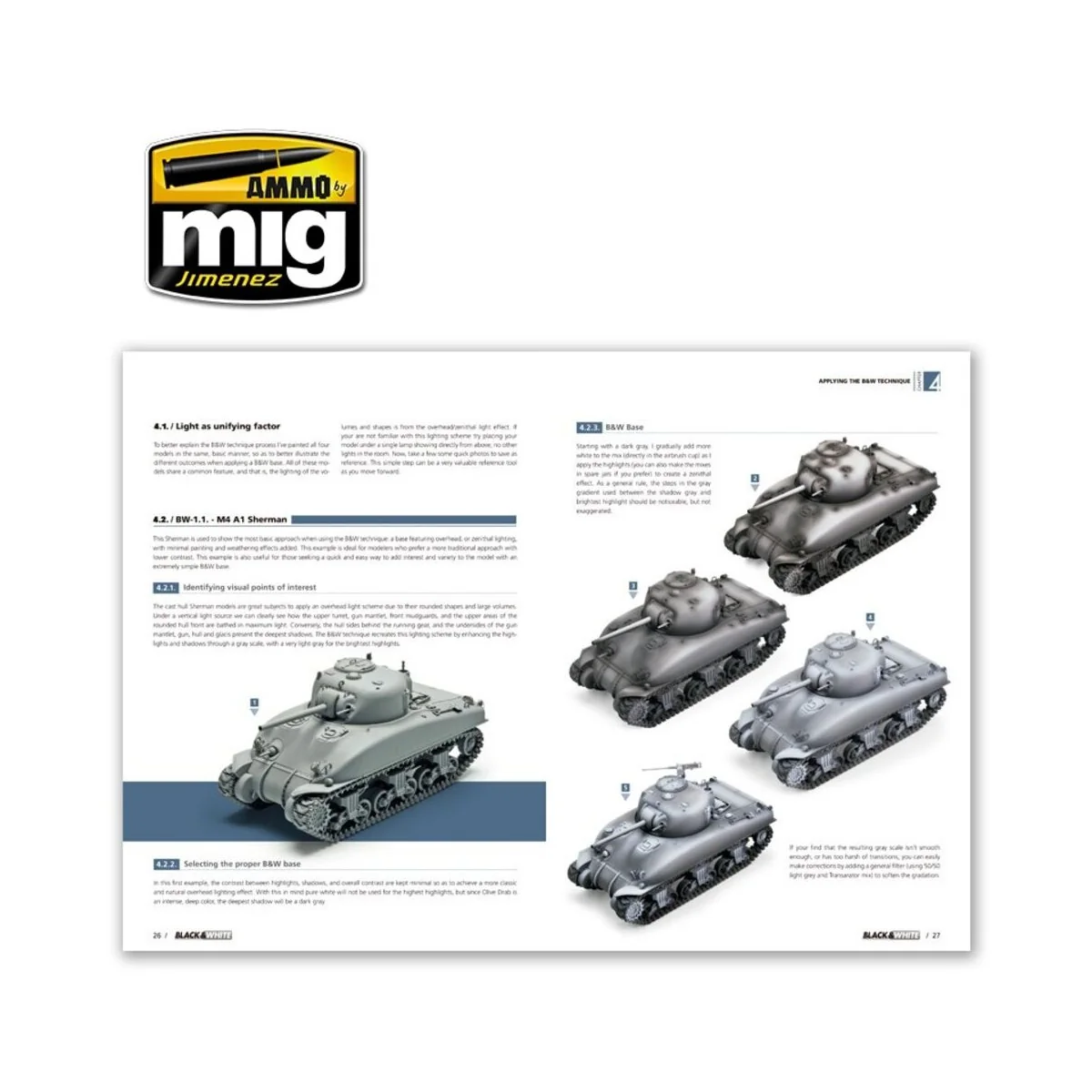 Black & White Technique (English) - AMMO by MIG Jimenez A.MIG-6016 Black & White Technique (English) - AMMO by MIG Jimenez A.MIG-6016