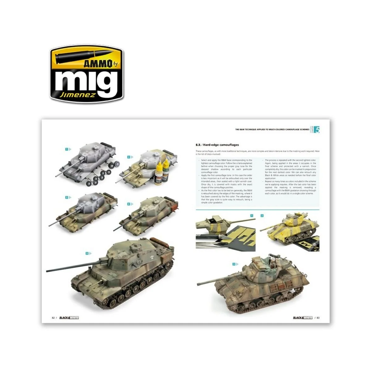 Black & White Technique (English) - AMMO by MIG Jimenez A.MIG-6016 Black & White Technique (English) - AMMO by MIG Jimenez A.MIG-6016