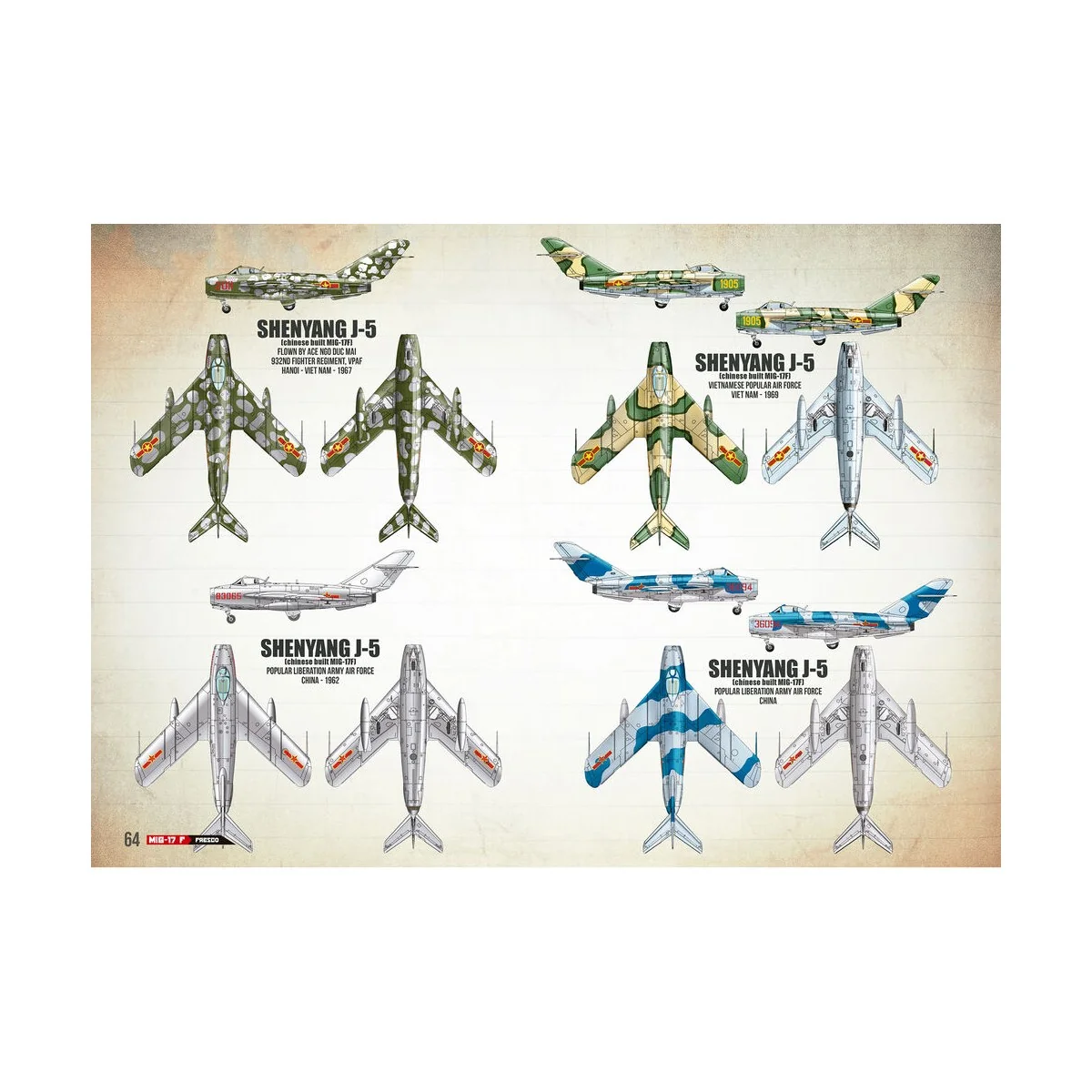 MIG-17F / LIM-5 / SHENYANG J-5 – VISUAL MODELERS GUIDE (Multilingua...