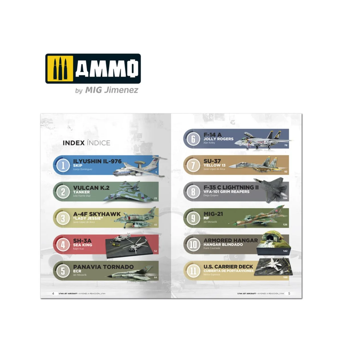 Jet Aircraft 1/144 (English, Castellano) - AMMO by MIG Jimenez A.MI...