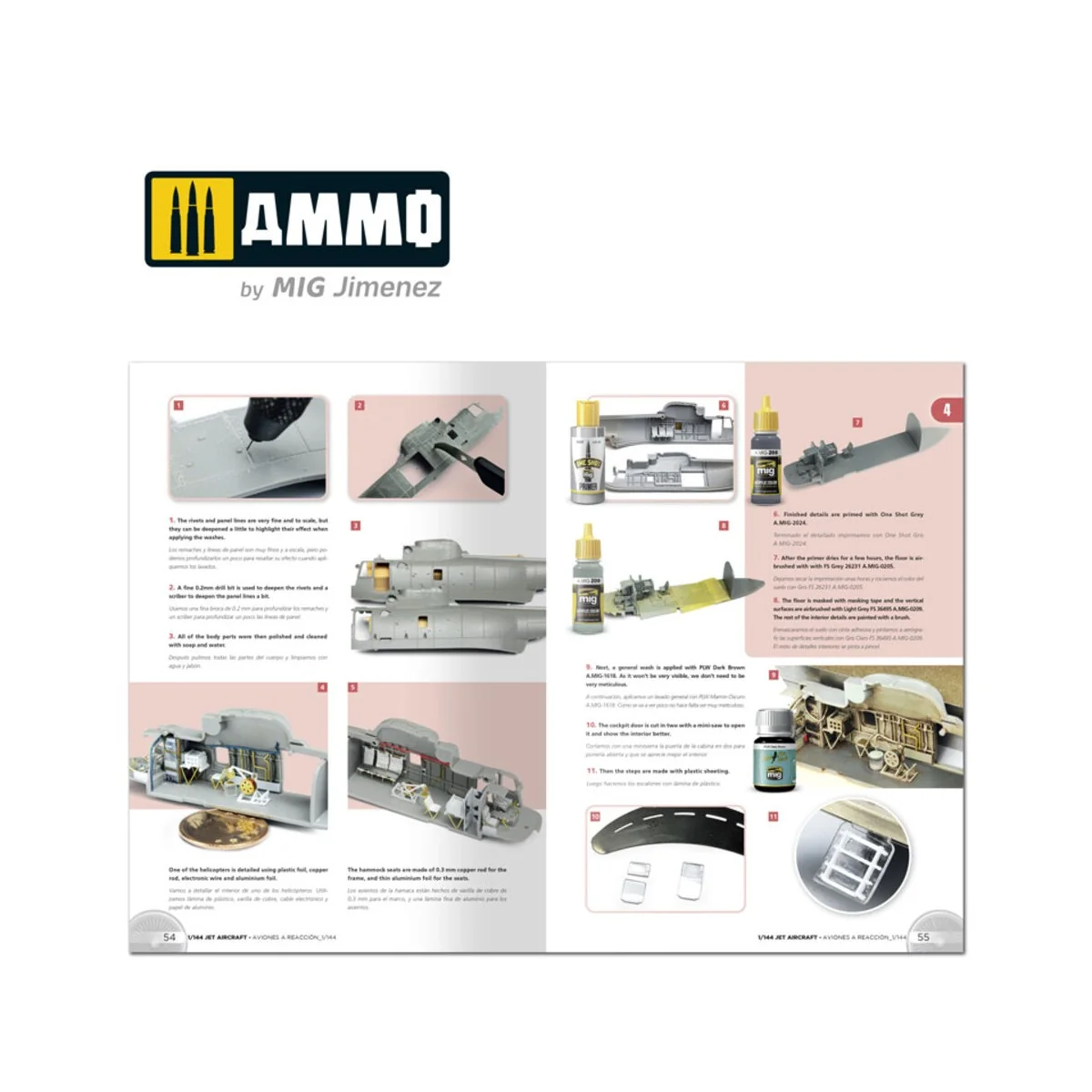 Jet Aircraft 1/144 (English, Castellano) - AMMO by MIG Jimenez A.MI...