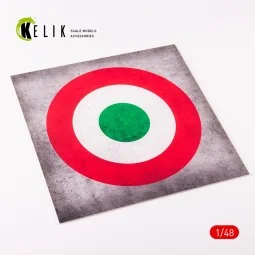 Italy Roundel - Acrylic 3 mm (240 x 240 mm) (190g) (1/72 - 1/48), 1...