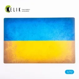 Ukraine Flag - Base - Acrylic 3 mm (280 x 180 mm) (170 g), 1/72 - K...