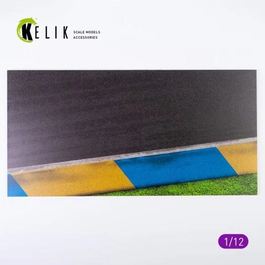 Asphalt road Moto race track type 1 Base - Acrylic 3 mm (180 x 357 ...