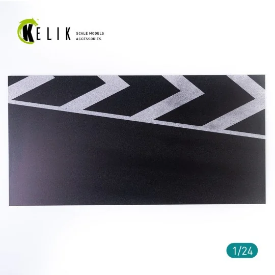 Asphalt road race track Base - Acrylic 3 mm (180 x 357 mm), 1/24 - ...