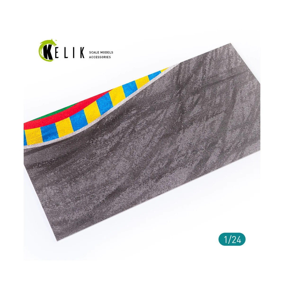 Asphalt road 24 Hours of Le Mans Turn Base - Acrylic 3 mm (180 x 35...